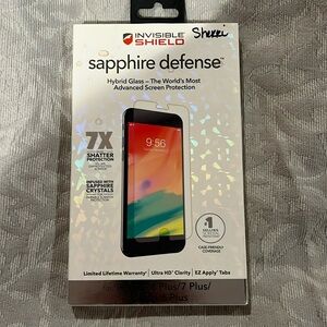 Invisible shield sapphire defense iPhone 8 plus 7 plus 6s plus/6 plus